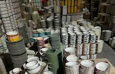 stock ceramic tableware