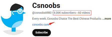 Csnoobs YouTube account 2