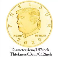 gold trump coin