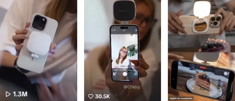 Magnetic Selfie Light Phone Stand