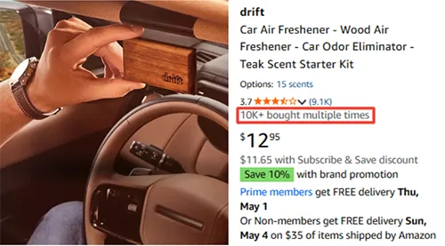 drift product sales data
