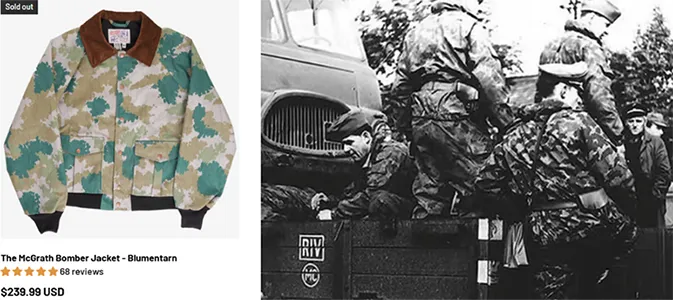 AP incorpora el camuflaje de la historia militar a su chaqueta