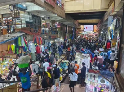 Un ajetreado mercado mayorista africano
