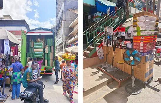 Los productos chinos se venden bien en el mercado africano.