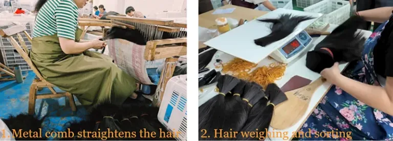 Wig manufacturing process 1