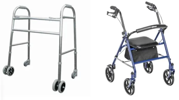 Traditional Medical Rollator vs. Lightweight Lifestyle Rollator