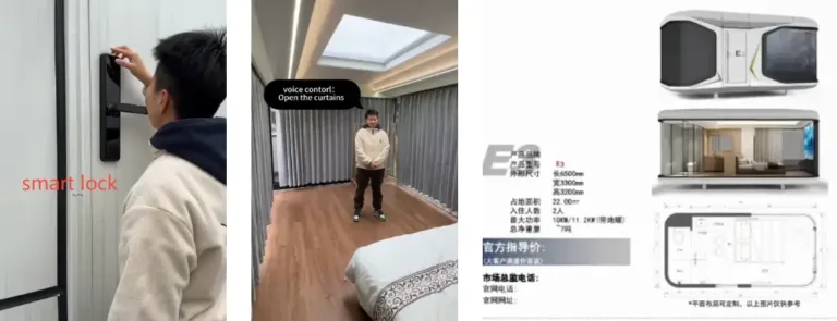 Details of Capsule Space Mobile Houses