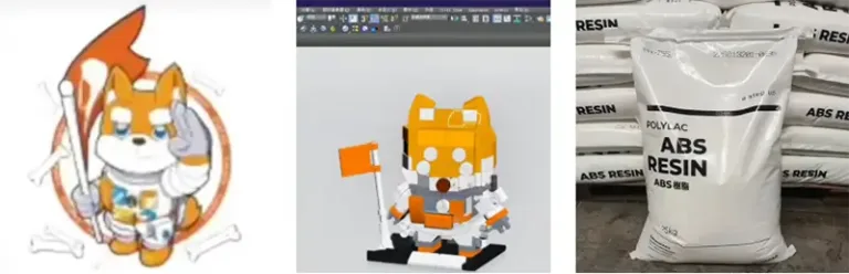 LEGO-style building block factory customization process