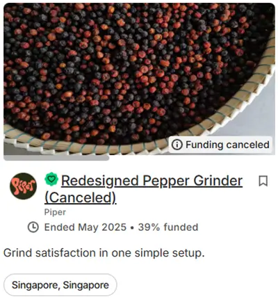 Piper's first crowdfunding campaign