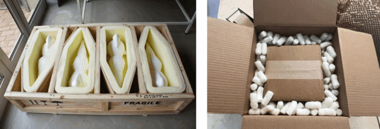 Common methods for suspending and securing products in packaging