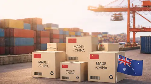 Import from China to Australia