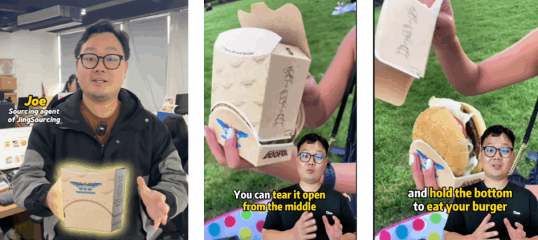 Transformable Burger Holder Box