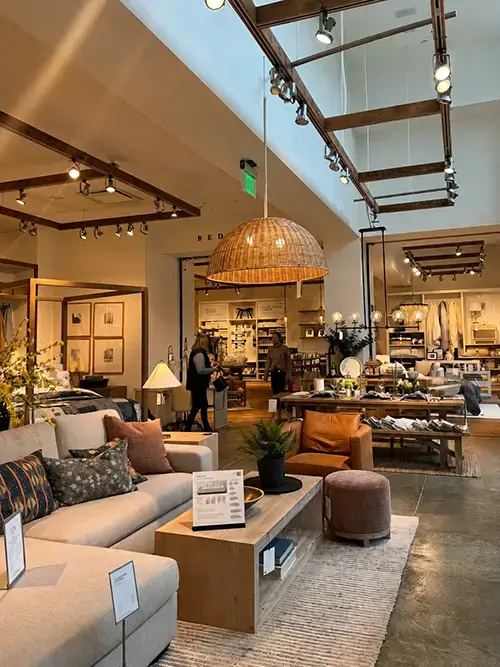 Home furnishings for an overseas retail store