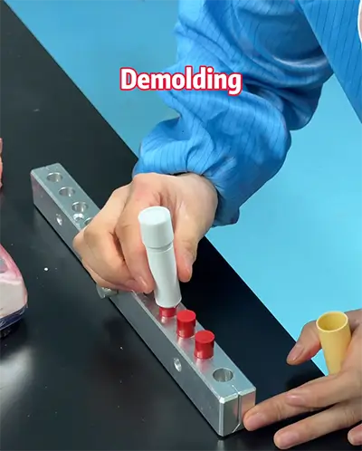 The process of customizing lipstick at the factory3