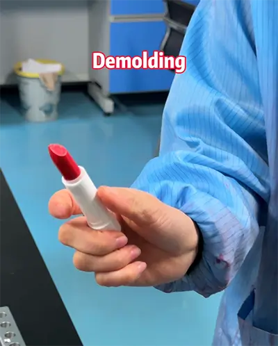 The process of customizing lipstick at the factory4