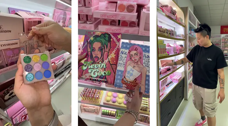 Yiwu cosmetic factory showroom