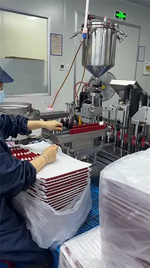 cosmetic factory production line