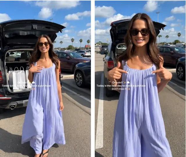 AI Generated TikTok Video in a Natural UGC Style Featuring a Jumpsuit
