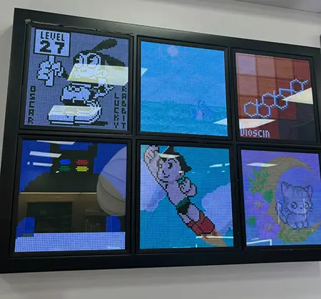Modular pixel LED display screen