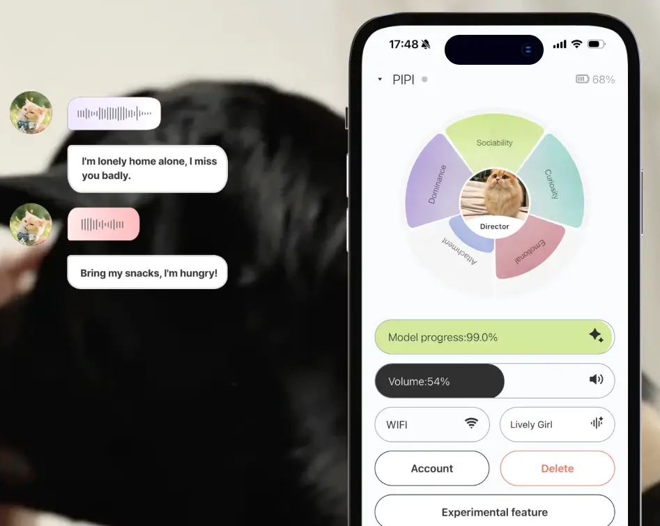 AI Pet Translator App Interface