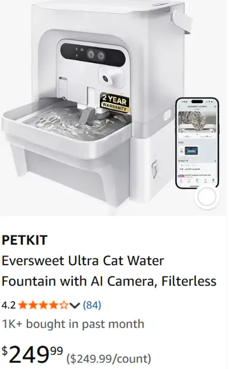 AI Pet Water Fountain Sales Performance