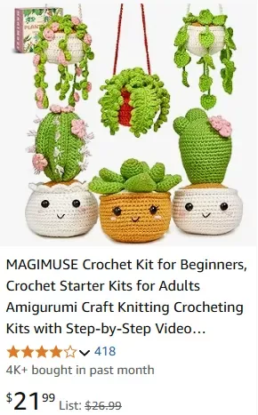 new and affordable crochet doll kit
