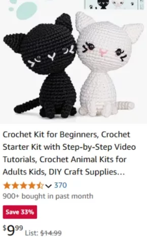 new and affordable crochet doll kits